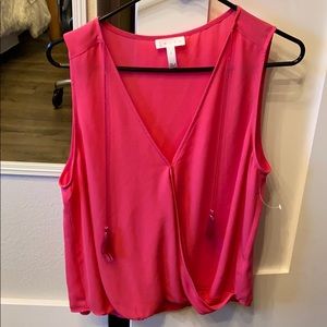 Pink tassel tank top